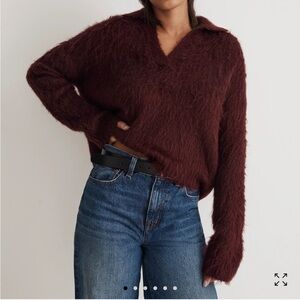 NWT Madewell Brushed Polo Sweater